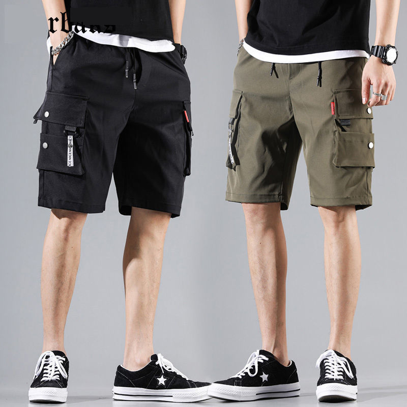 Men's shorts work clothes Capris Korean fashion casual pants loose student half pants