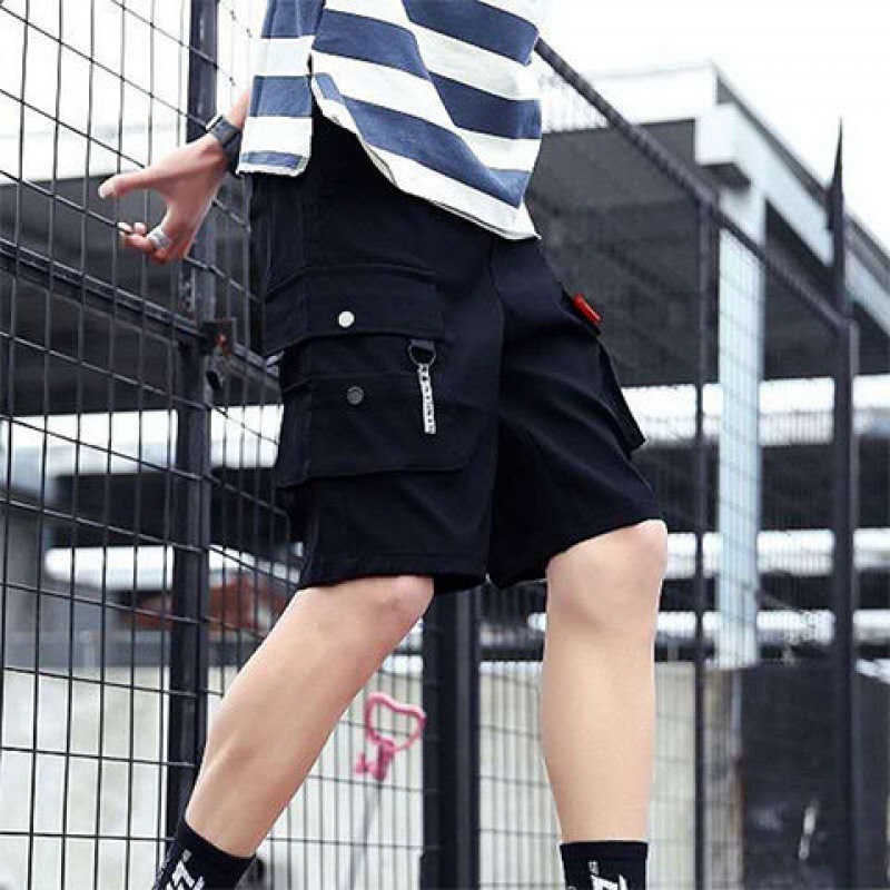 Men's shorts work clothes Capris Korean fashion casual pants loose student half pants