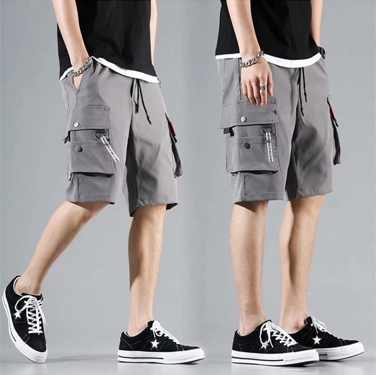 Men's shorts work clothes Capris Korean fashion casual pants loose student half pants