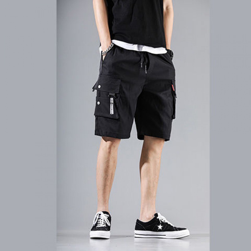 Men's shorts work clothes Capris Korean fashion casual pants loose student half pants