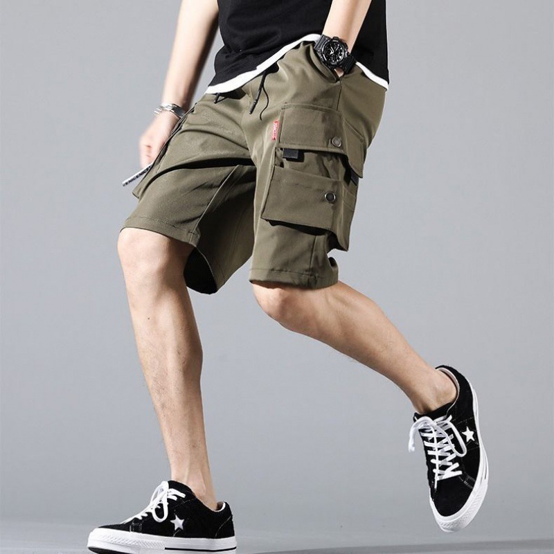 Men's shorts work clothes Capris Korean fashion casual pants loose student half pants
