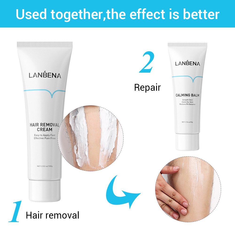 Skin Care Beauty Health LANBENA LANBENA Hair Removal Cream Repairing Painless Removal Depilation Gentle Not Stimulating Effective Epilator Nourishing Body Care