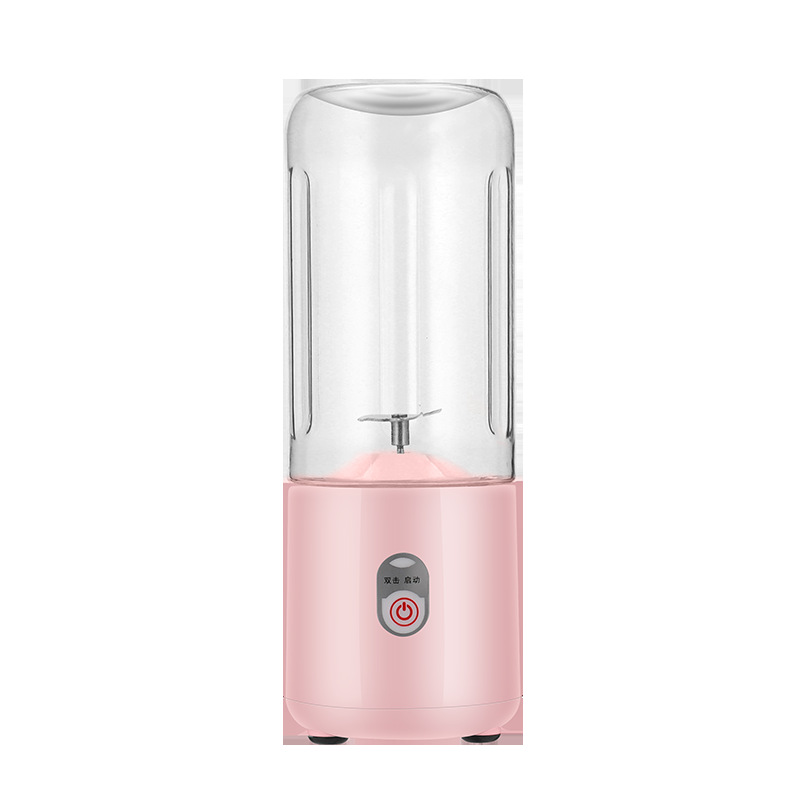 Portable food grade material 400ml drink free juicer one touch start four blade blender