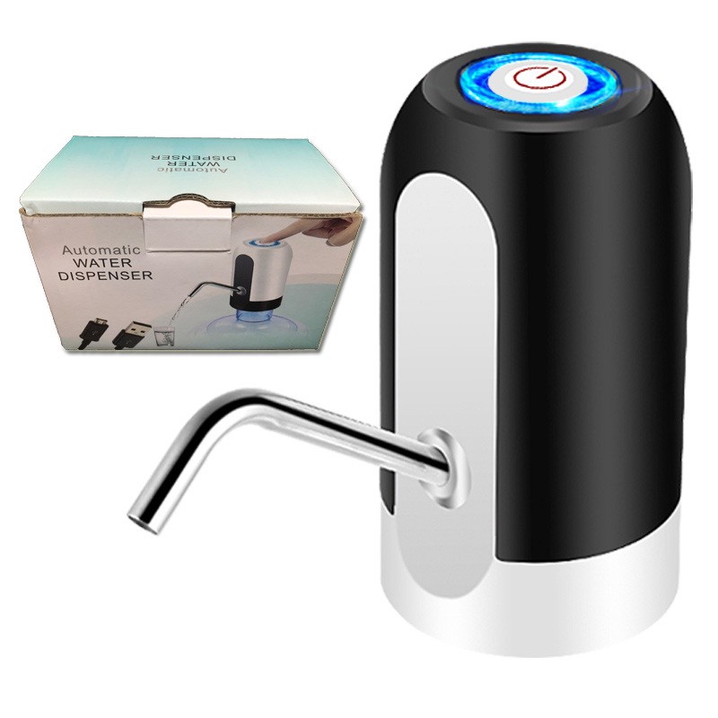 Handy rechargable one touch 304 stainless steel pipe automatic water dispenser maternal and child standard silicone tube water pumper