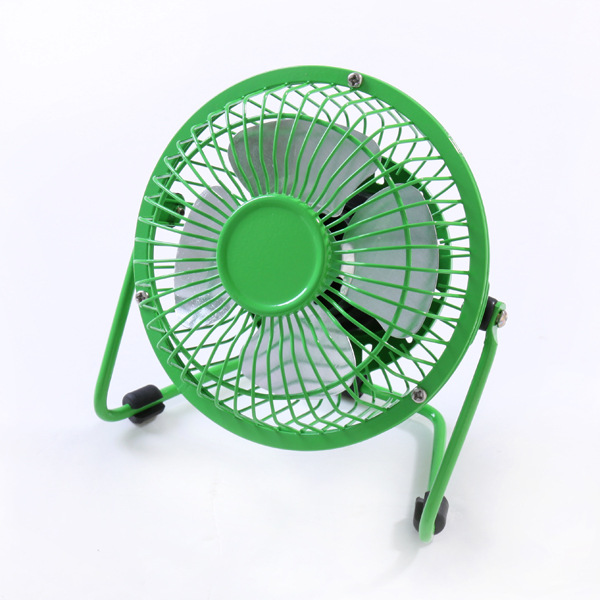 Portable 6 inches low-energy consumption 360° rotation USB metal table fan for students office workers