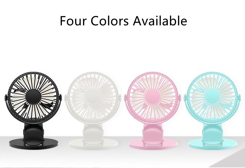 New multi function portable clip fan 360° rotation USB chargable silent table fan with CNAS CE AND RHOS certification
