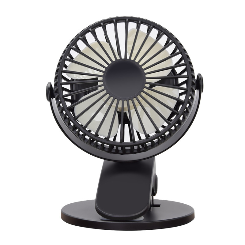 New multi function portable clip fan 360° rotation USB chargable silent table fan with CNAS CE AND RHOS certification