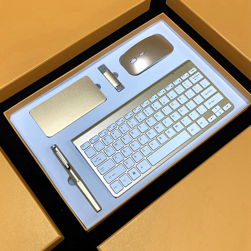 Computer laptop keyboard mouse udisk pen set gift for New Year