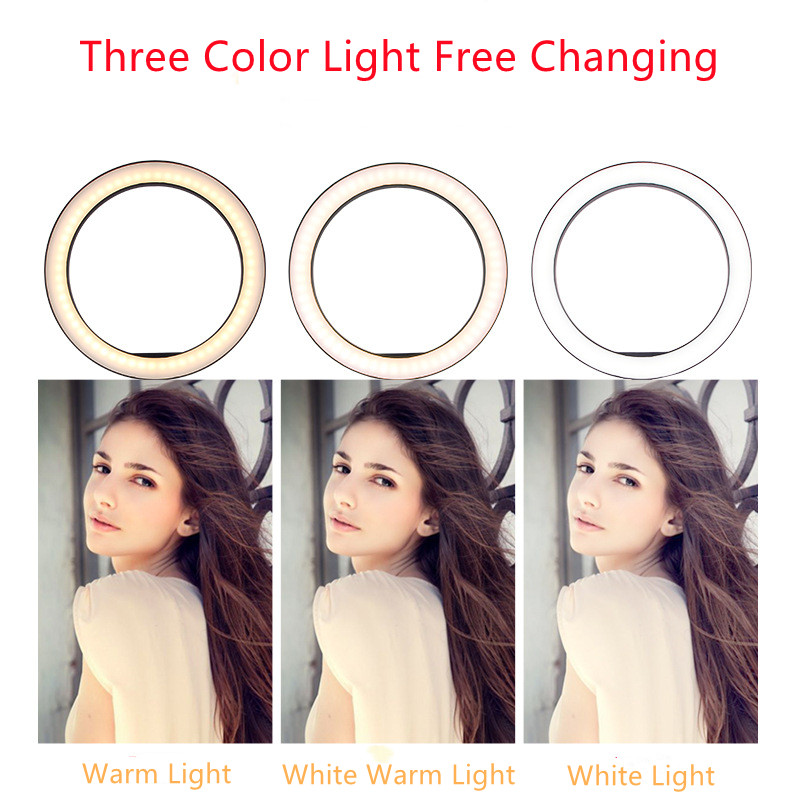 Tiktok mobile live broadcasting anchor beauty LED ring light  portable tripod stand selfie telescopic bracket phone holder selfie ring light