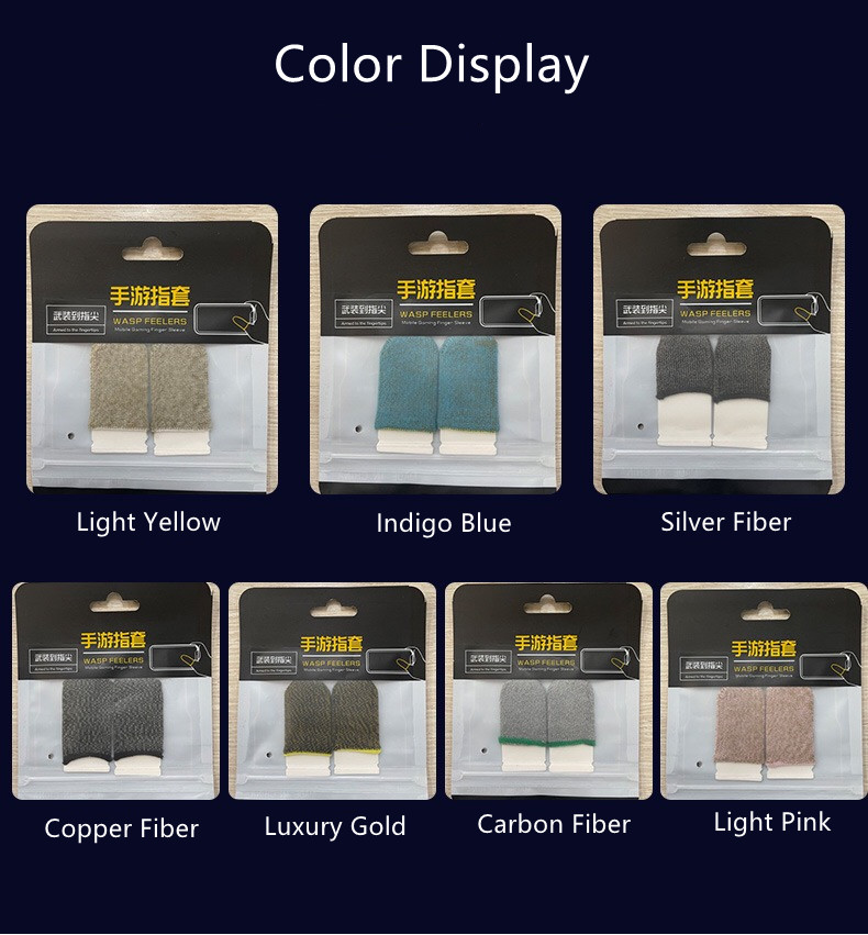 Sensitive PUBG Gaming Finger Sleeve Game Controller Gloves Breathable Anti-Sweat Mobile Touch Screen Fingertips Finger Cover