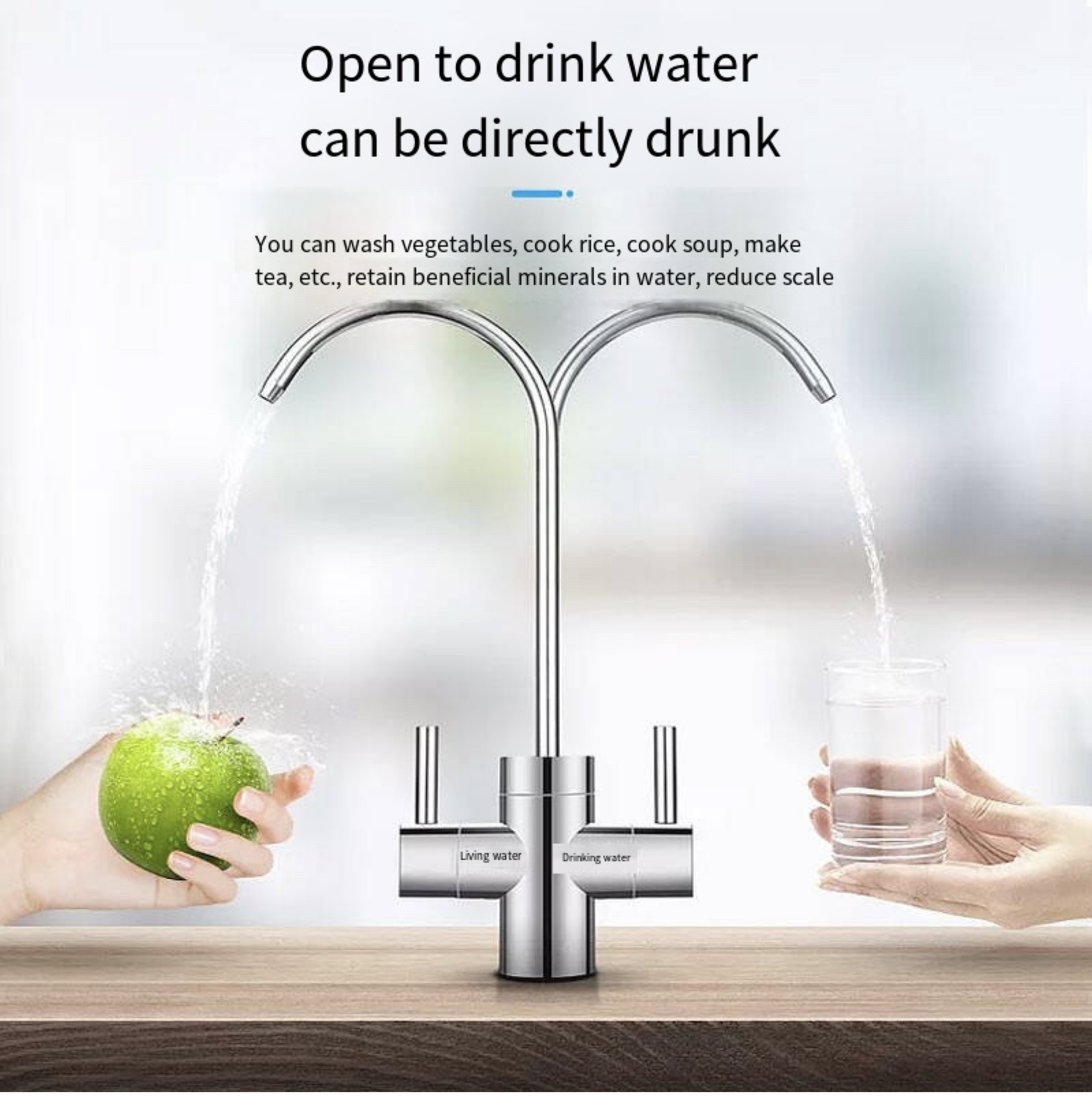 Under Sink Water Purifier Kitchen Clean Purification Device RO Reverse Osmosis Membrane Sterilization and Filtration Direct Drinking Foutai