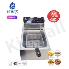 Nunix 6LSingle Commercial Electric Deep Fryer Stainless Steel  Cookware Silver