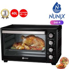 (Special Offer)Nunix 40L Electric Rotisserie Oven Black 40L 1600W