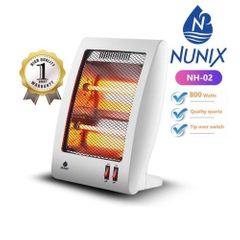 NUNIX Quartz Portable Electric Room Heater NH02 White