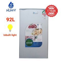 NUNIX  92 Liters Energy Saving Fridge  BC-92   Refrigerator Silver 92L