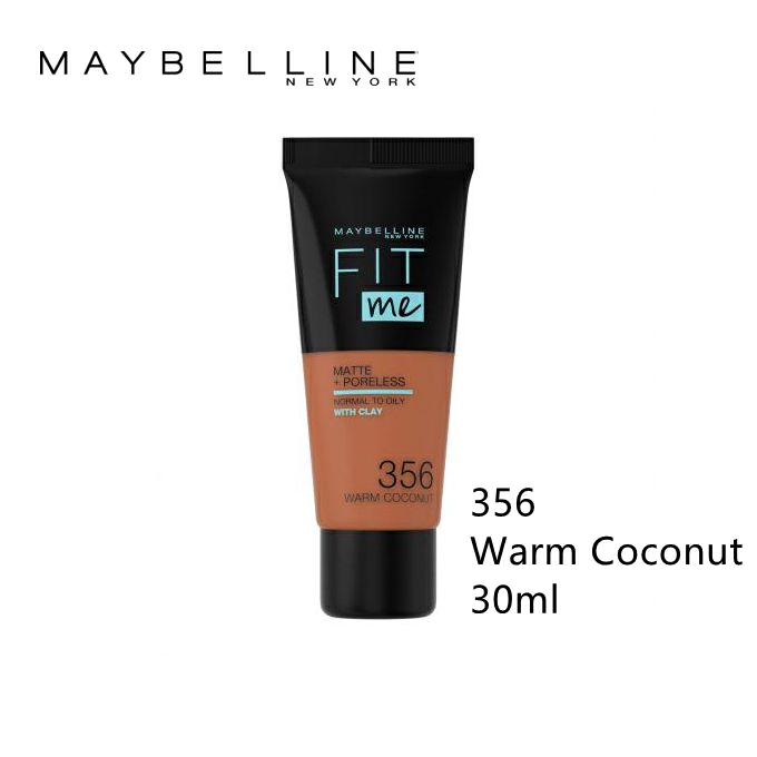【Christmas Deal Only】Maybelline Fit Me Matte And Poreless Foundation 30 Ml 356 WARM COCONUT