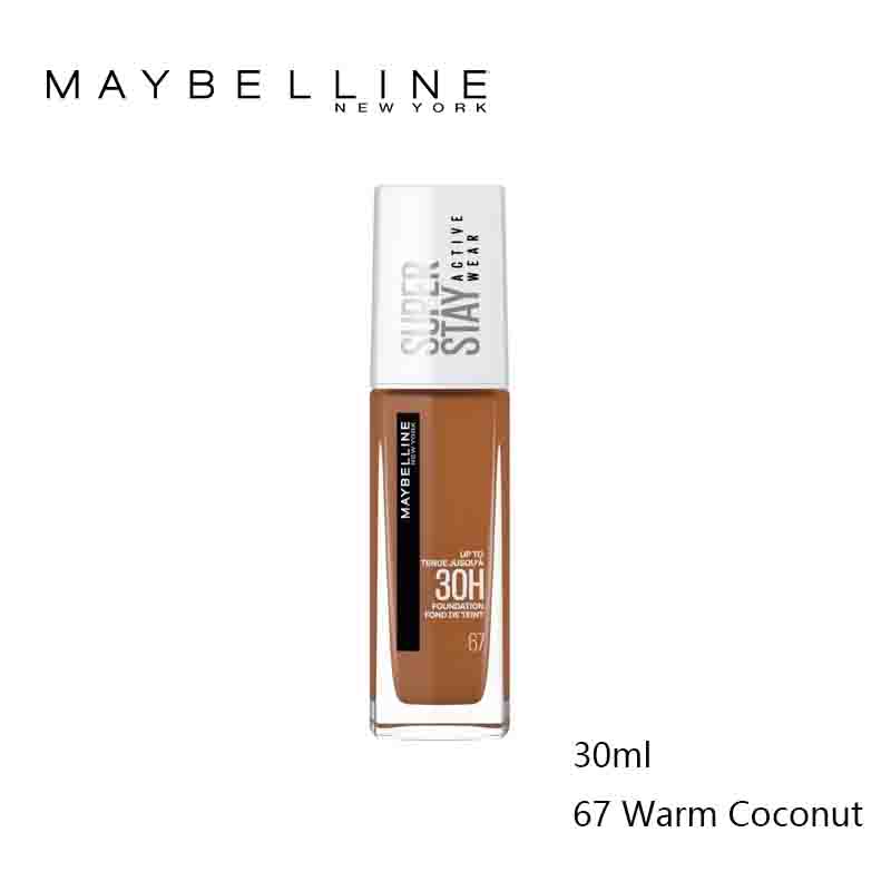 【Discounted 】Maybelline SuperStay 30H Active Wear Foundation- 67 Warm Coconut 67 Warm Coconut