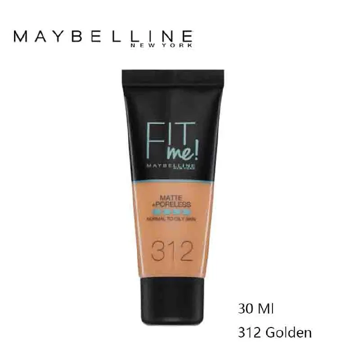 Maybelline Fit Me Matte And Poreless Foundation 30ml 312 Golden