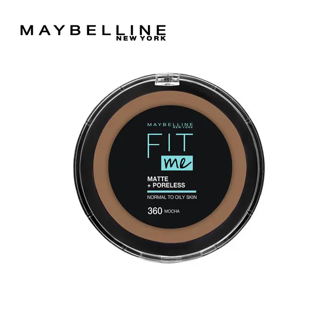 【Discounted】MAYBELLINE FIT ME MATTE & PORELESS POWDER 360 MOCHA POWDER MAKE UP
