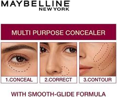 MAYBELLINE INST.ERASER CONCEALER  10 CARAMEL FOR AGE REWIND BEAUTY- Maybelline Concealer Inst. Eraser Age Rewind Eye Concealer, Dark Circles and Blemish Concealer, Ultra Blendable Formular 10 Caramel.