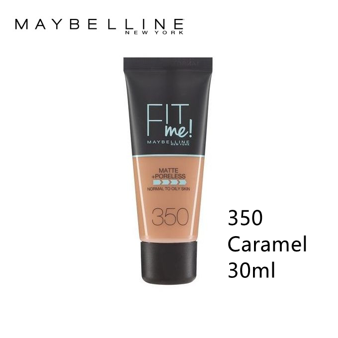 【Discounted】Maybelline Fit Me Matte And Poreless Foundation 30 Ml - 350 CARAMEL 350  Caramel With Clay