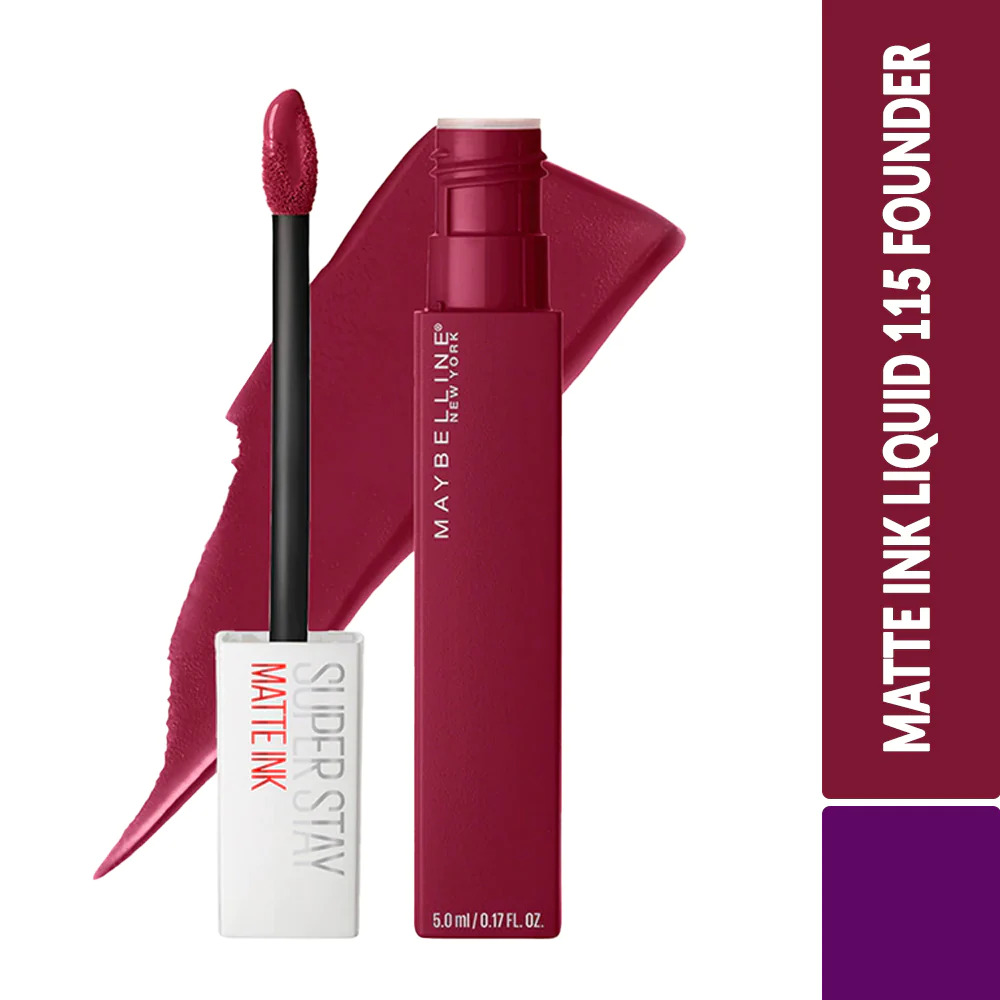 【Discounted】Maybelline Superstay Matte Ink Liquid Lipstick - 115 Founder 115 city founder