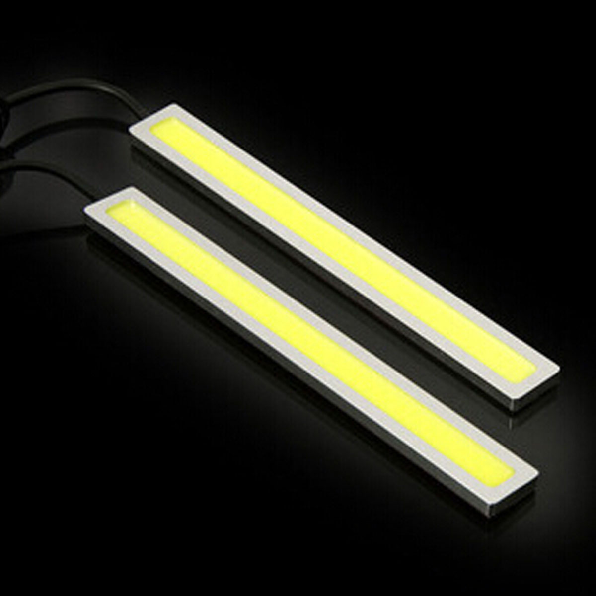 2pcs Bright White Car COB LED Light DRL Fog Driving Lamp Waterproof DC 12V
