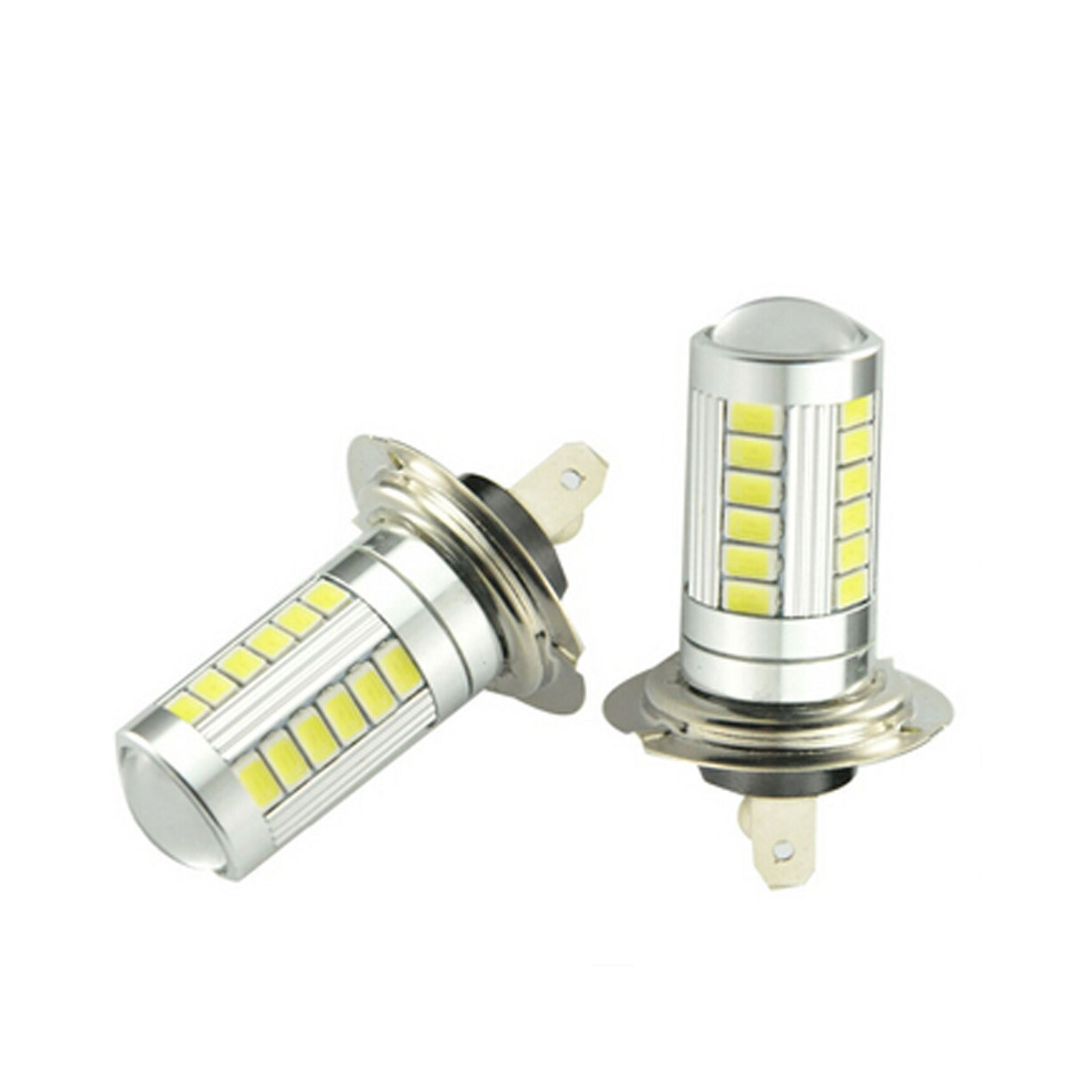 2X H7 5630 33Smd whiteLed Headlights High Bright LEDs Car Fog Light