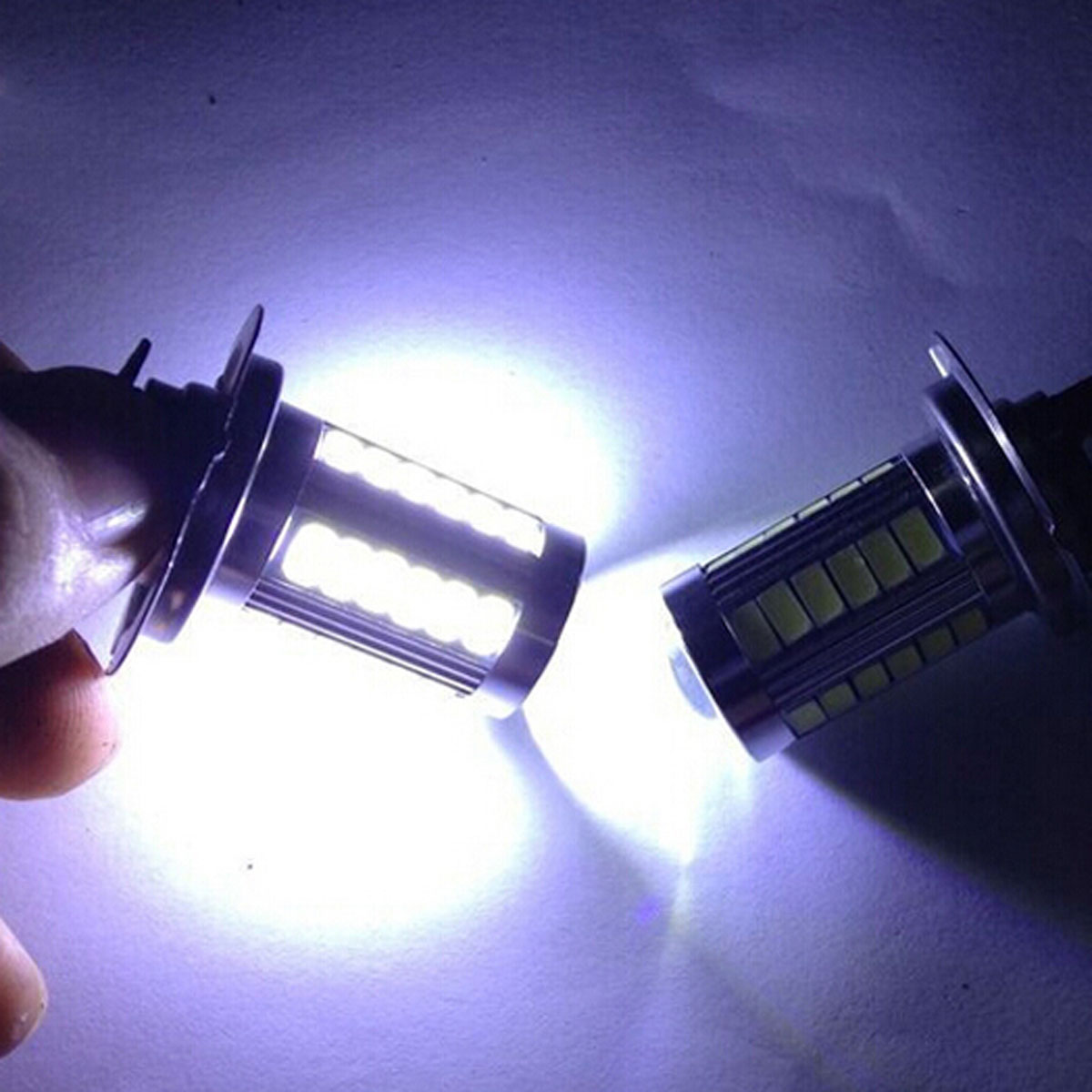 2X H7 5630 33Smd whiteLed Headlights High Bright LEDs Car Fog Light