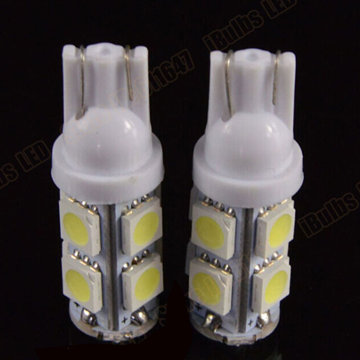 2X 9SMDC 12V Led 10 5050 Auto Car Side Wedge Tail Light/Turn Signal Lamp Bulb
