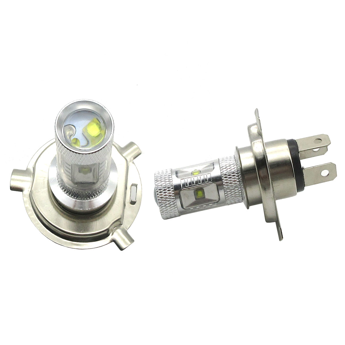 2X 30W White H4 LED Fog Light Bulb High Low Beam Headlight