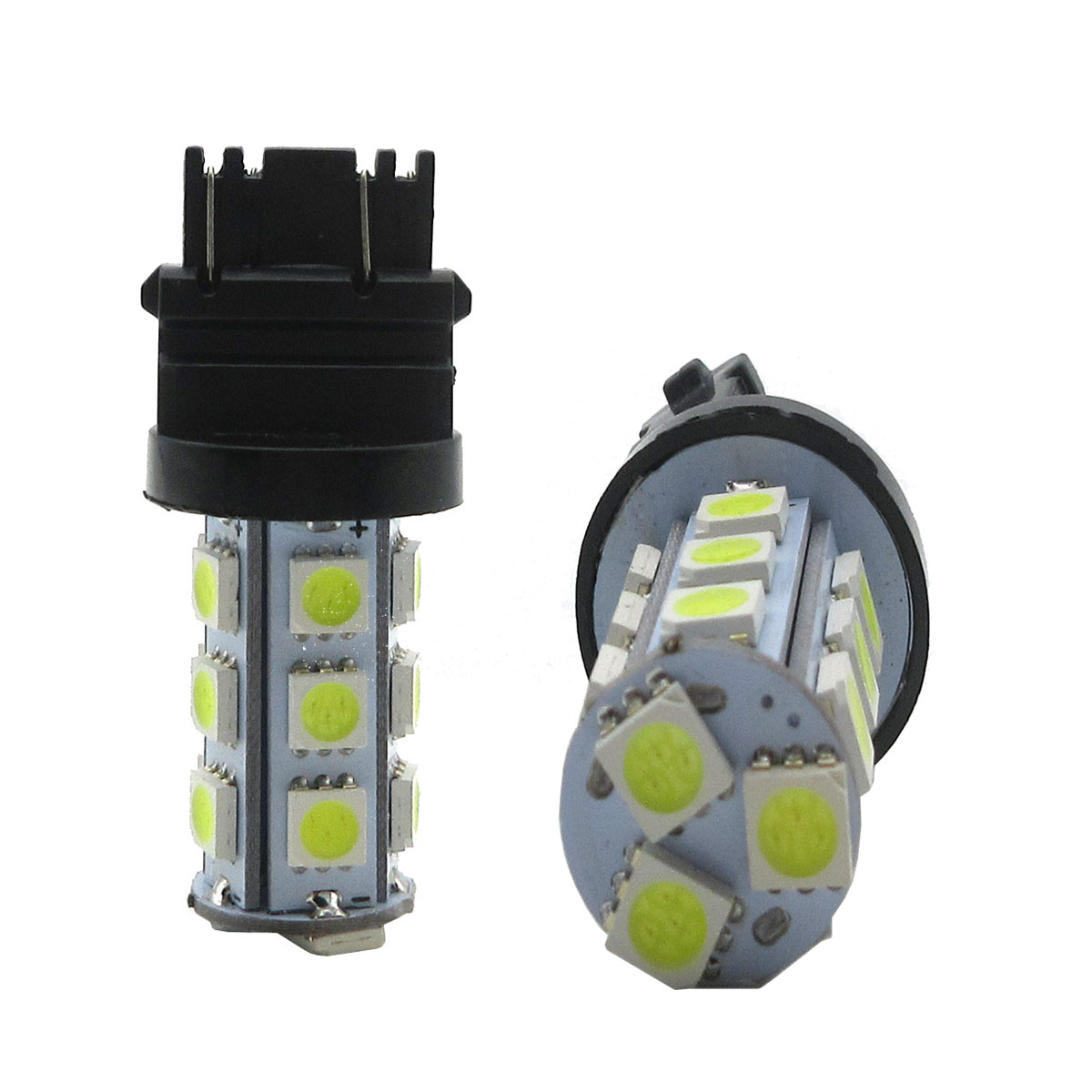 2X T25 5050 18smd White Car Light Lamp Bulb Car Stoplight Auto brake Light