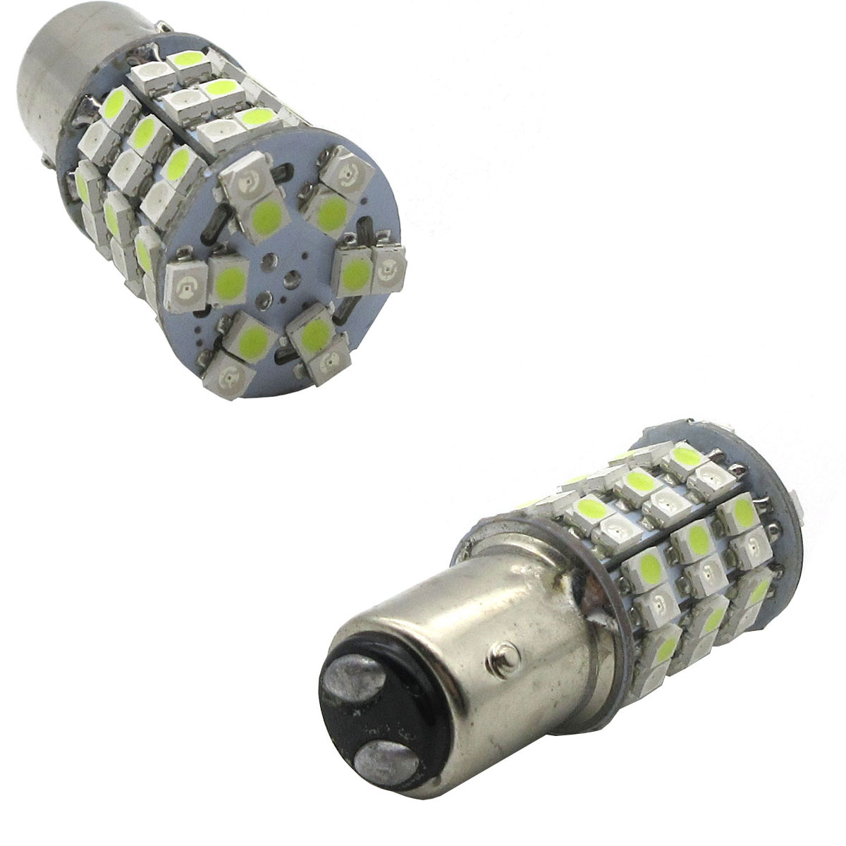 2X S25 1157 BA15D 60SMD LED Light Bulbs For Car Turn Tail Signal Bulb Brake Light Lamp