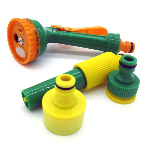 Green/Blue 10m Telescopic Spring Car Wash Spray Gun Adjustable High Pressure Car Wash Gun