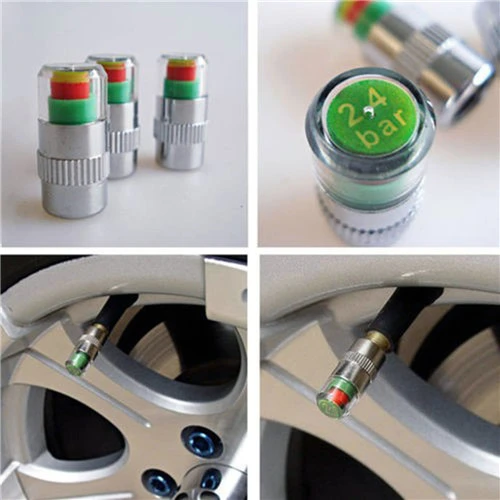 Tire Pressure Warning Valve Cap Car Tire Pressure Gauge Air Pressure Gauge