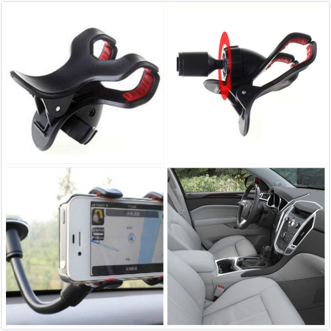 Adjustable 360 Degree Rotating Car Holder Car Windshield Mount Holder Stand Bracket for Phone