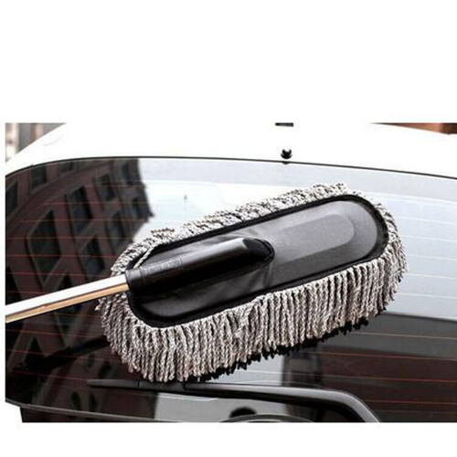 Retractable Wax Mop Car Wax Sweep Duster Clean Brush Thickening Dust Brush Telescopic Handle Cleaner