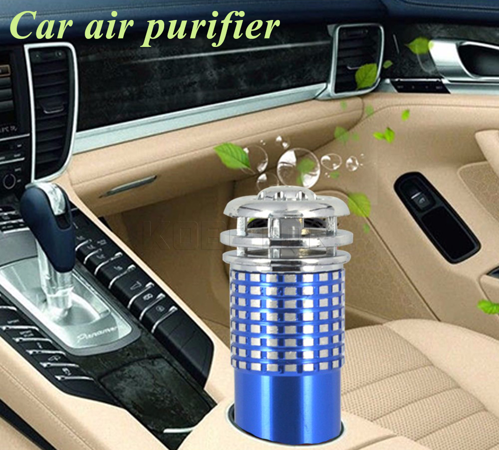 Air Freshener Auto Car Air Purifier Ionizer Oxygen Bar Car Conditioning Remove Smoke Clean
