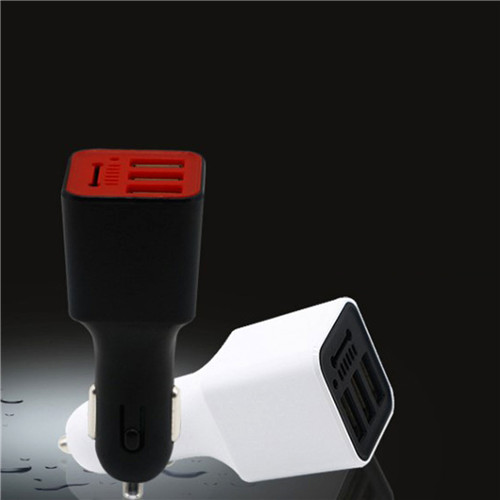 Universal 3 Port USB Car Charger with Air Purifier 5V/3.1A Fast Charging Car USB Charger Adapter