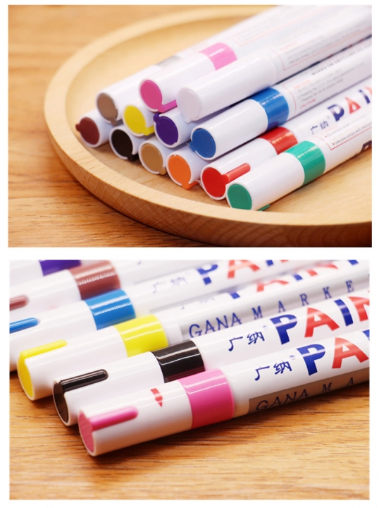 1 PC Silver Color Universal Waterproof Permanent Paint Marker Pen Car Tire Tire Tread Rubber Metal