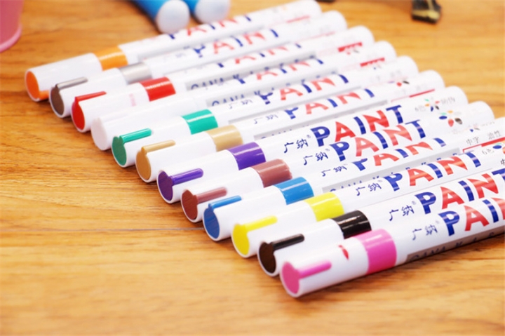 1PC Pink Color Universal Waterproof Permanent Paint Marker Pen Car Tire Tire Tread Rubber Metal