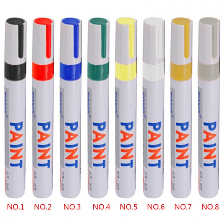 1 PC Silver Color Universal Waterproof Permanent Paint Marker Pen Car Tire Tire Tread Rubber Metal