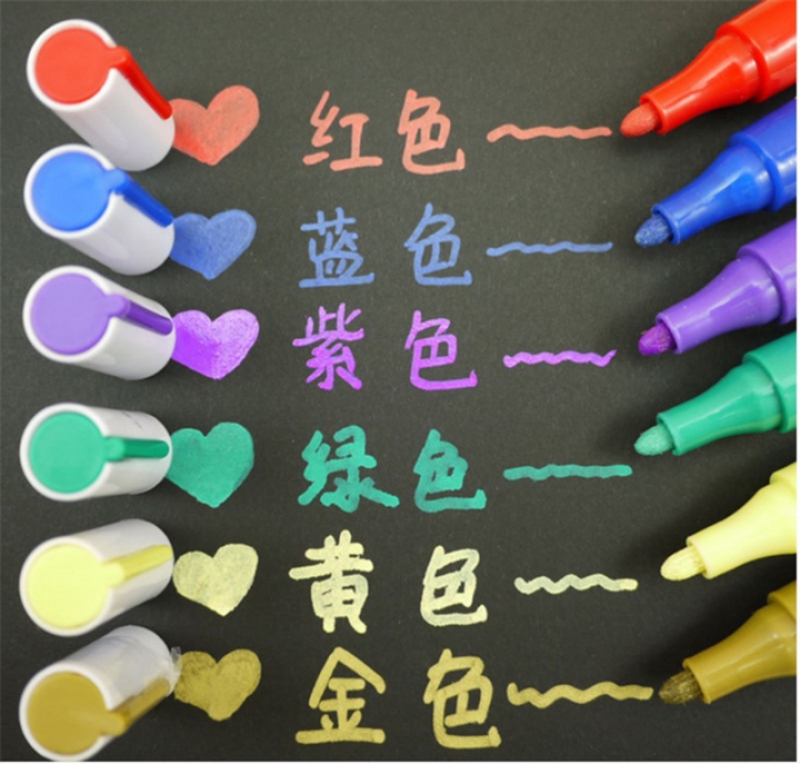 1 PC Silver Color Universal Waterproof Permanent Paint Marker Pen Car Tire Tire Tread Rubber Metal