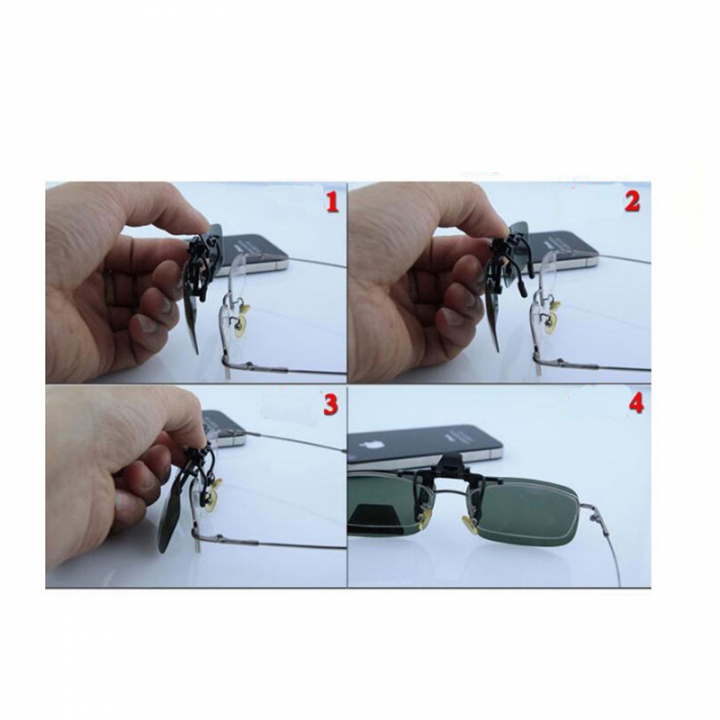 Driver Special Glasses Clip for Most Brand Sunglasses