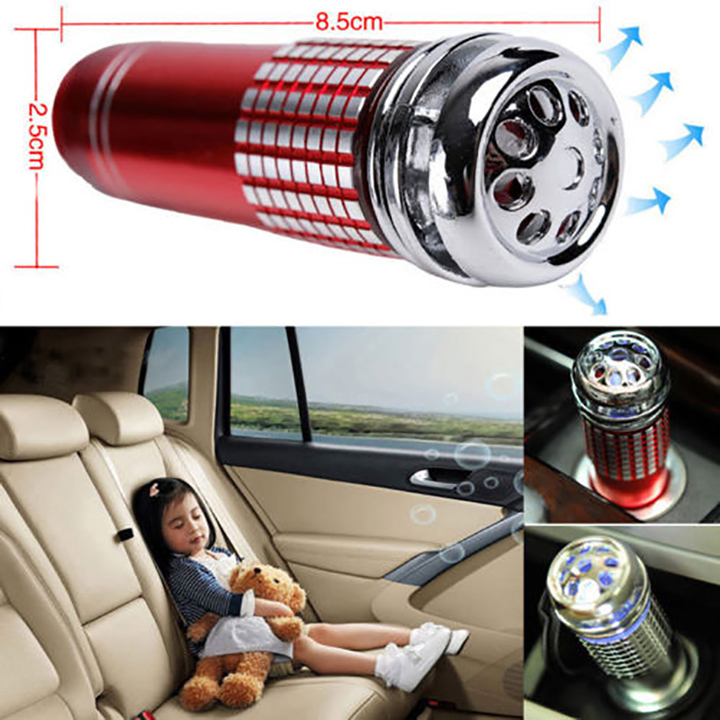 Car Auto Air Fresh Oxygen Bar Ionizer Cleaner Purifier lonizer