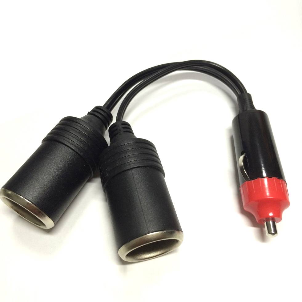 12V Dual Port Car Cigarette Lighter Power Charger Adapter Socket Splitter Female Socket