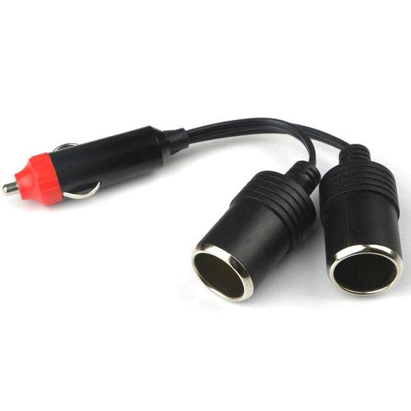 12V Dual Port Car Cigarette Lighter Power Charger Adapter Socket Splitter Female Socket