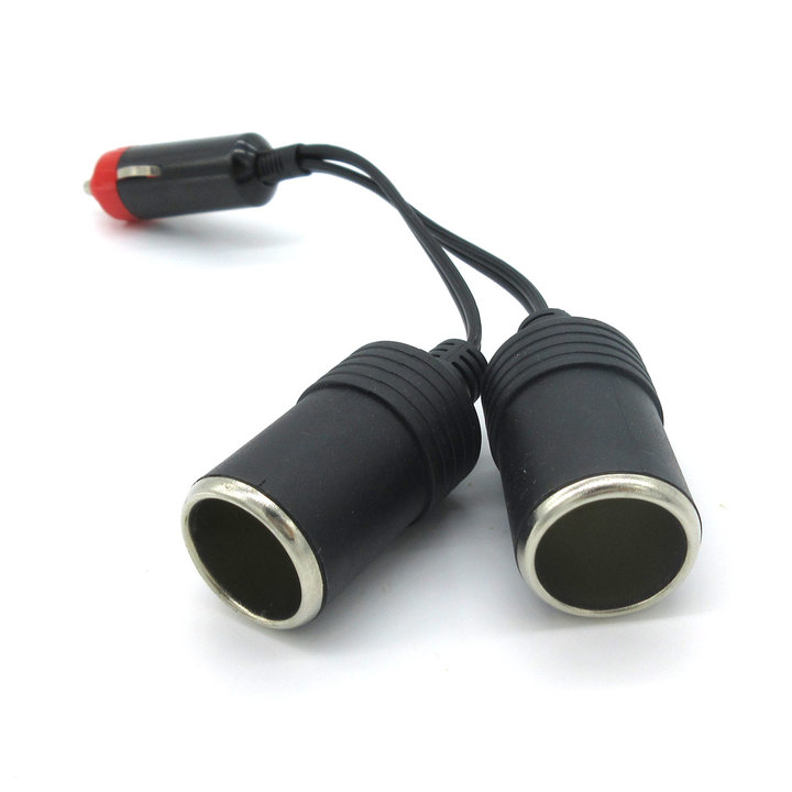 12V Dual Port Car Cigarette Lighter Power Charger Adapter Socket Splitter Female Socket