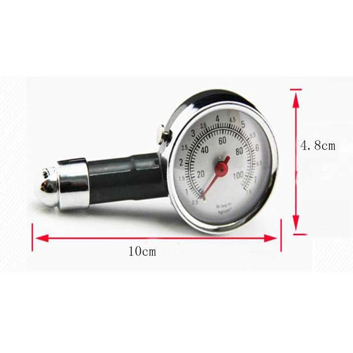 Auto Motor Car Truck Bike Tyre Tire Air Pressure Gauge Dial Meter Vehicle Tester