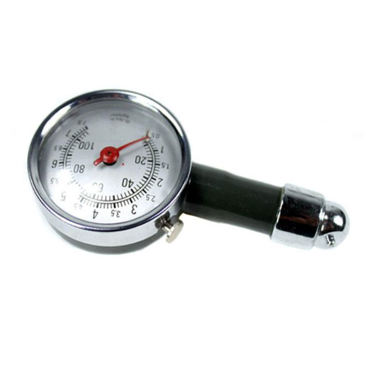 Auto Motor Car Truck Bike Tyre Tire Air Pressure Gauge Dial Meter Vehicle Tester